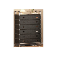 Полиця для взуття SLXJ 6207H  чорна багатоярусна конструкція з металу й пластику